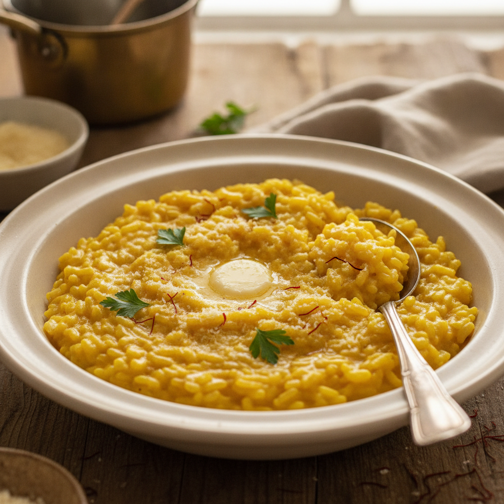 Golden Risotto alla Milanese: A Classic Saffron Recipe