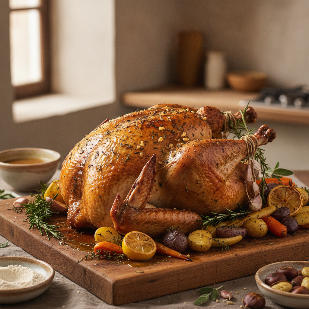 Nonna's Thanksgiving Turkey: A Rustic Italian-Style Roast Turkey